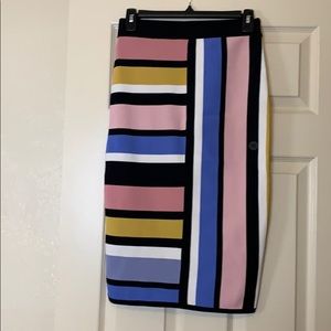 Color Block Pencil Skirt
